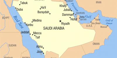 Riyad, arabie SAOUDITE carte