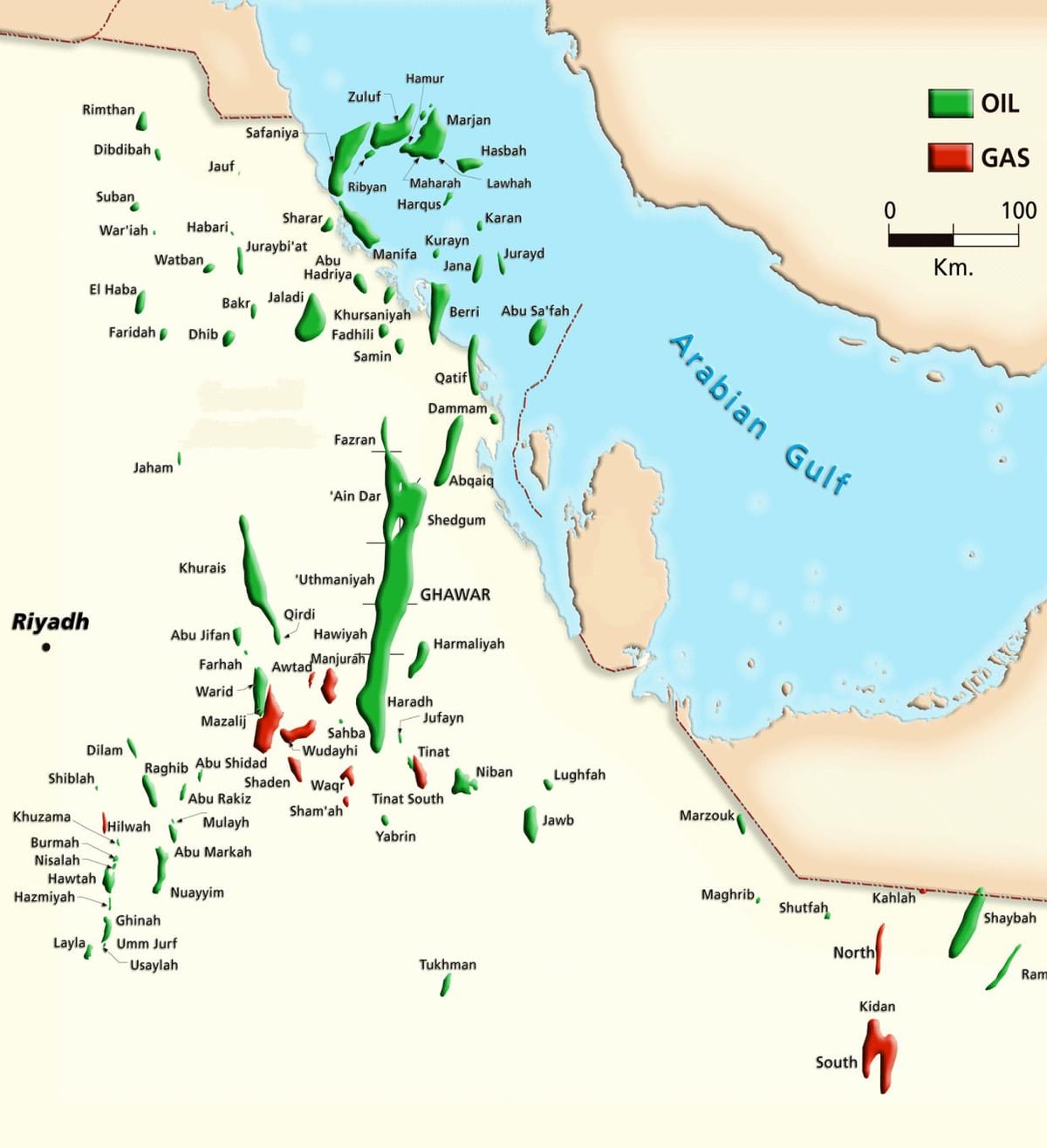 Carte de manifa Arabie Saoudite