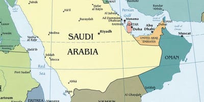 Carte de la capitale de l'Arabie Saoudite