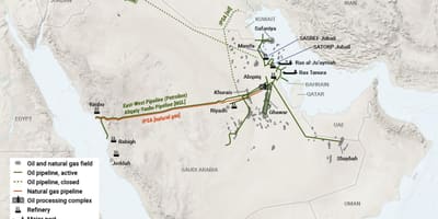 L'Arabie saoudite, de l'huile de carte