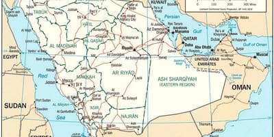 Carte de l'Arabie Saoudite photos