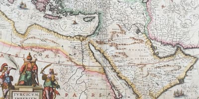 Vieille carte de l'Arabie Saoudite
