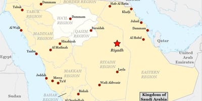 Carte de najran Arabie Saoudite