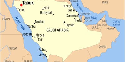 Tabuk KSA carte